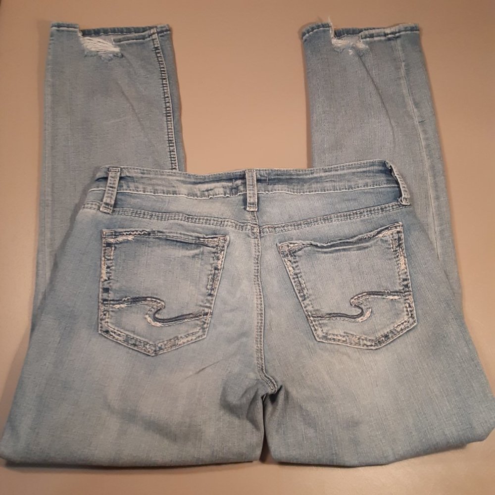 Silver Jeans Women's Straight Leg in Light Blue